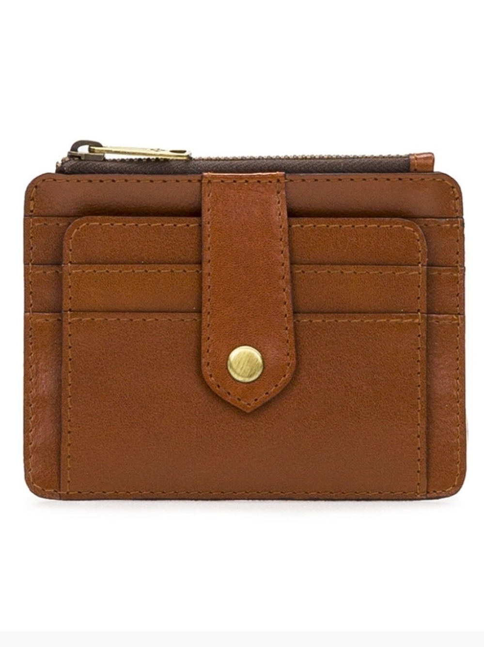 PATRICIA NASH NWT Cassis Tan Leather Goods Collection Card Holder Wallet